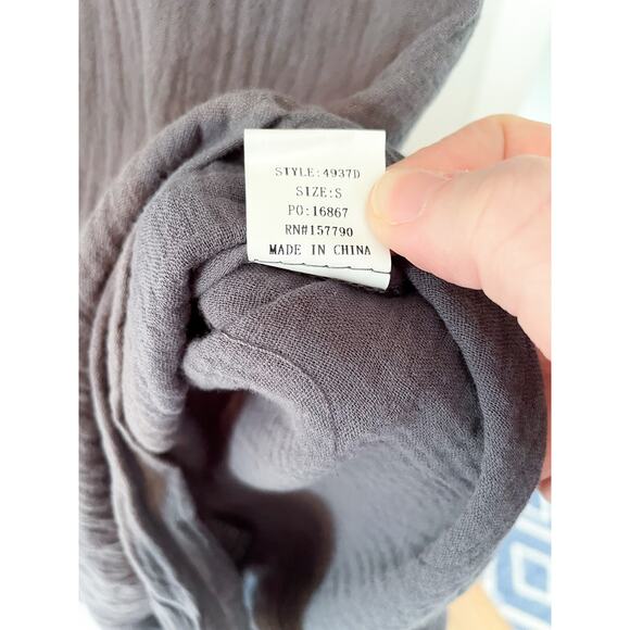 Women's Pinch Gray Oversized Shirt Dress Size Small - Picture 4 of 9